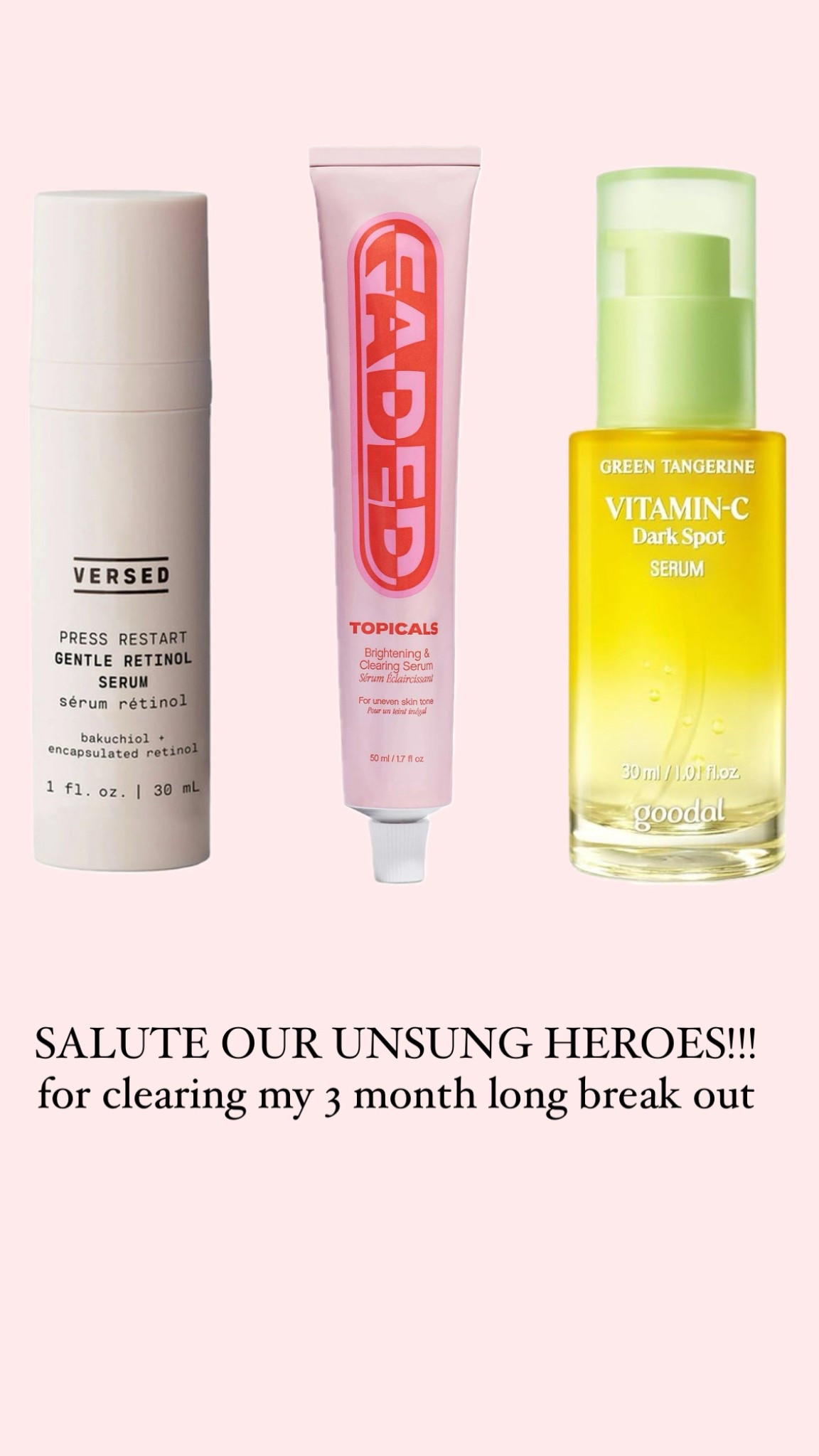 the holy trinity for dark spots