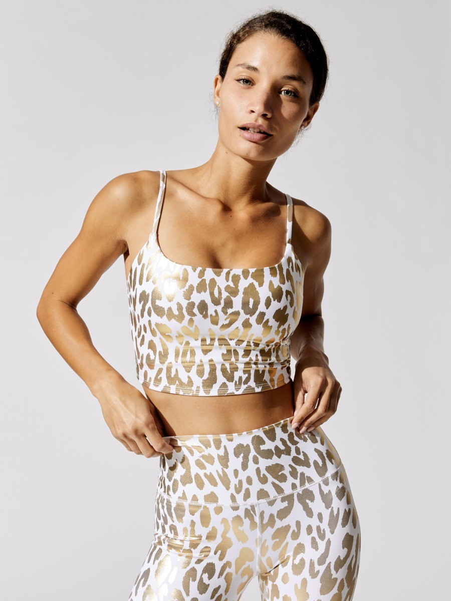 Metallic Leopard Bra Cami | Carbon38