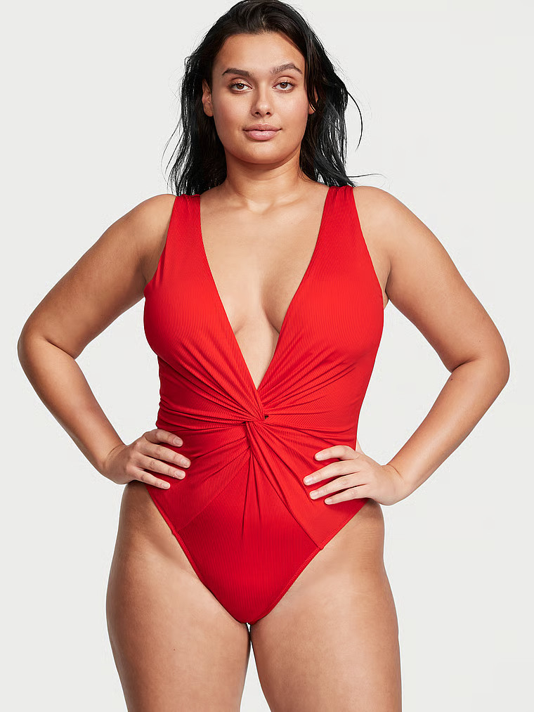 Twist Plunge One-Piece Swimsuit | Victoria's Secret (US / CA )