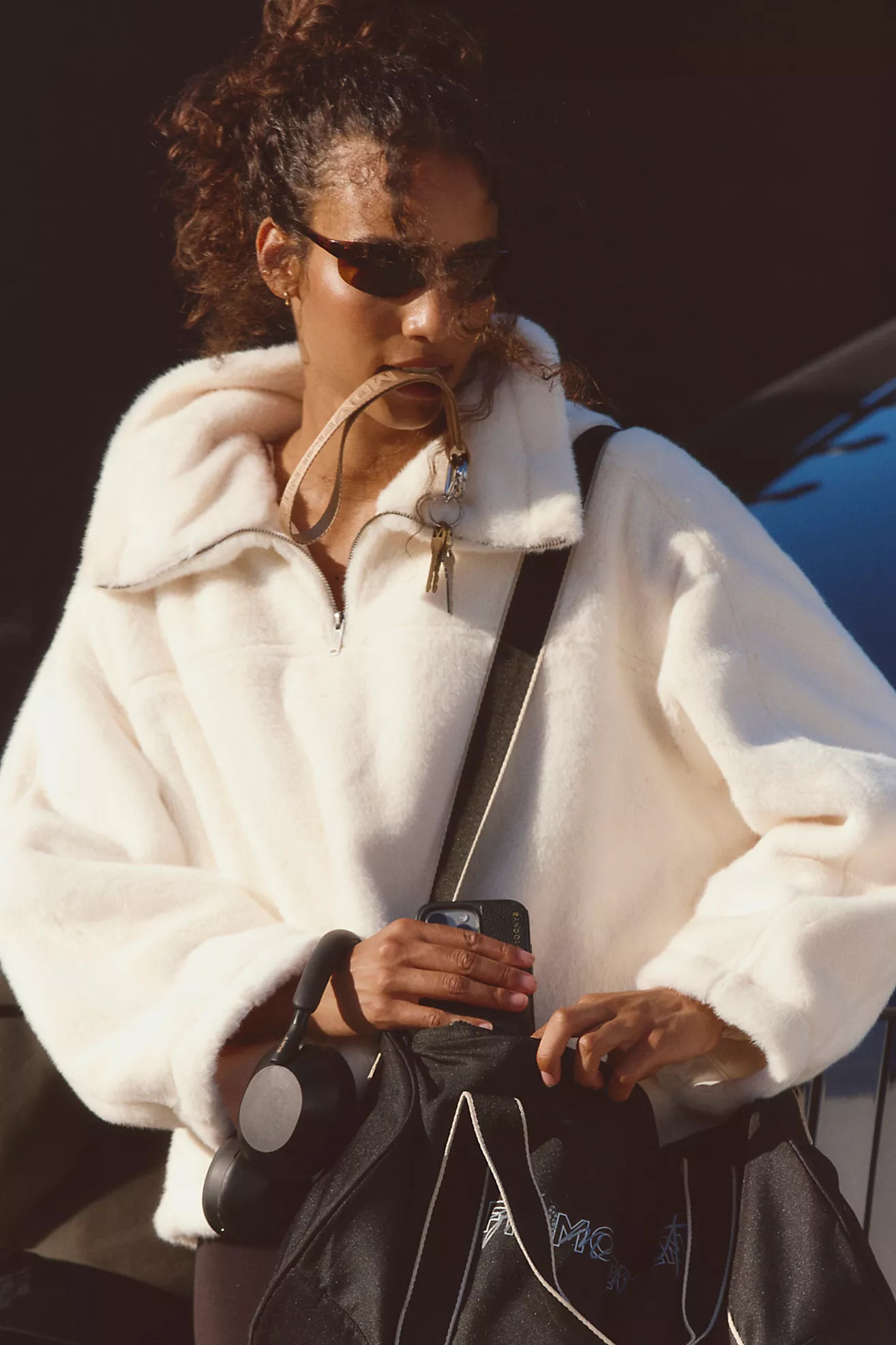 Alpine Faux Fur Half Zip | Free People (Global - UK&FR Excluded)