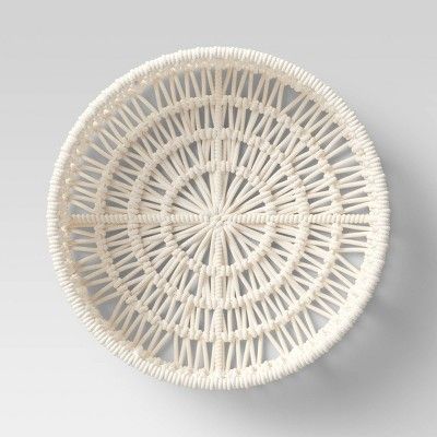 14" x 4" Decorative Weave Tray Cream - Project 62™ | Target