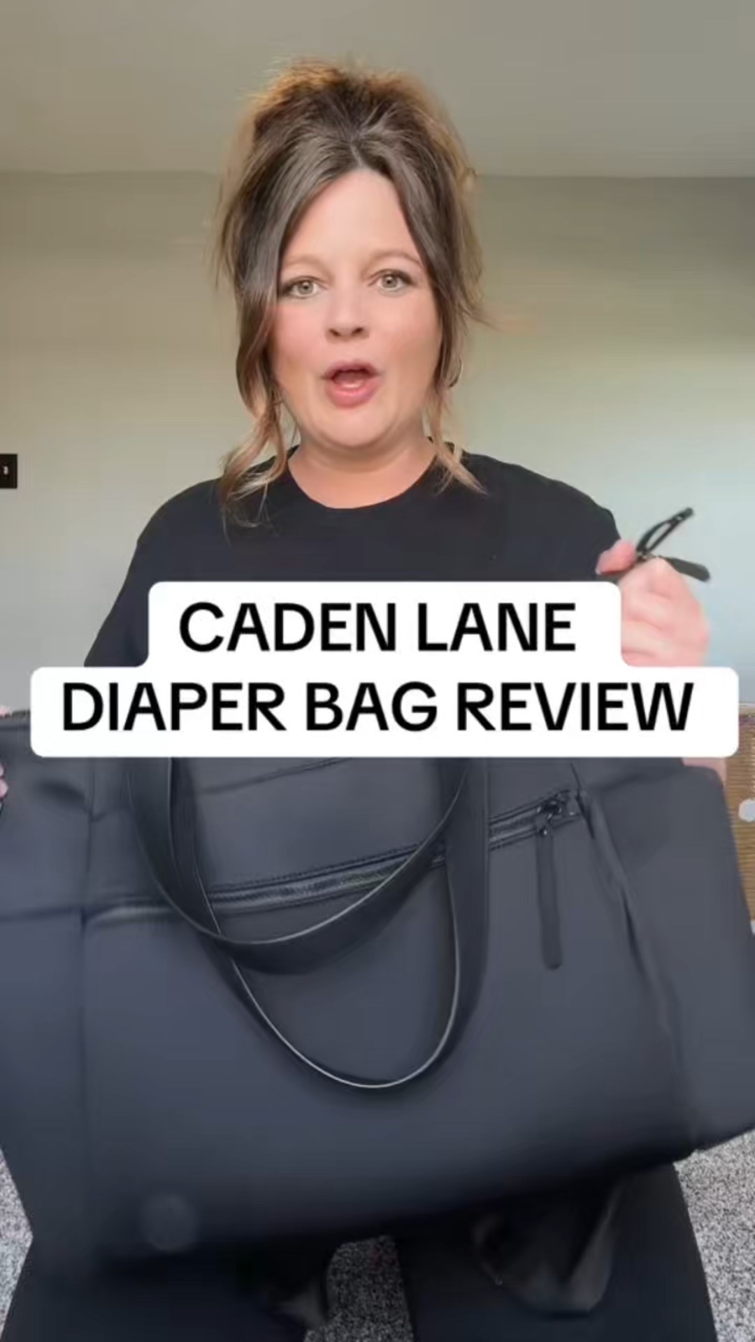 @Caden Lane diaper bag review from when I was pregnant! I can now say 6 months postpartum I am obsessed🖤 #diaperbag #cadenlane #momlife #review #6monthspostpartum 

#LTKmomlife #LTKKids #LTKBaby