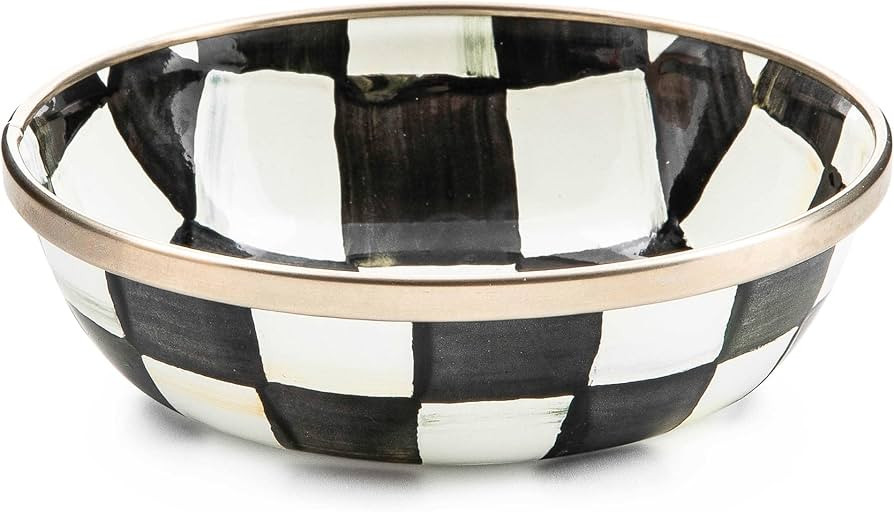 MACKENZIE-CHILDS Courtly Check Enamel Relish Bowl, Small Serving Bowls for Entertaining | Amazon (US)