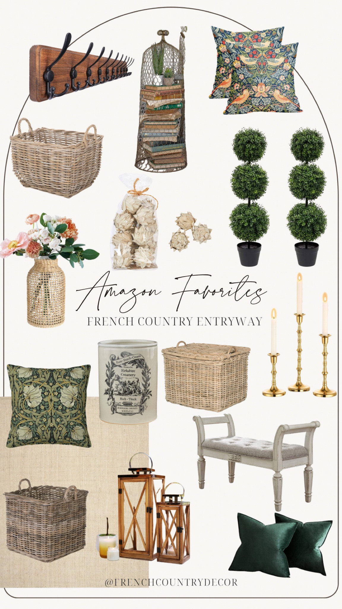 Welcome timeless charm into your home with these French cottage entryway finds from Amazon. This collection blends rustic elegance with functional design, offering a perfect balance of vintage-inspired pieces and cozy accents. Ideal for creating a warm and inviting entryway that sets the tone for the rest of your home.

#LTKStyleTip #LTKSeasonal #LTKHome