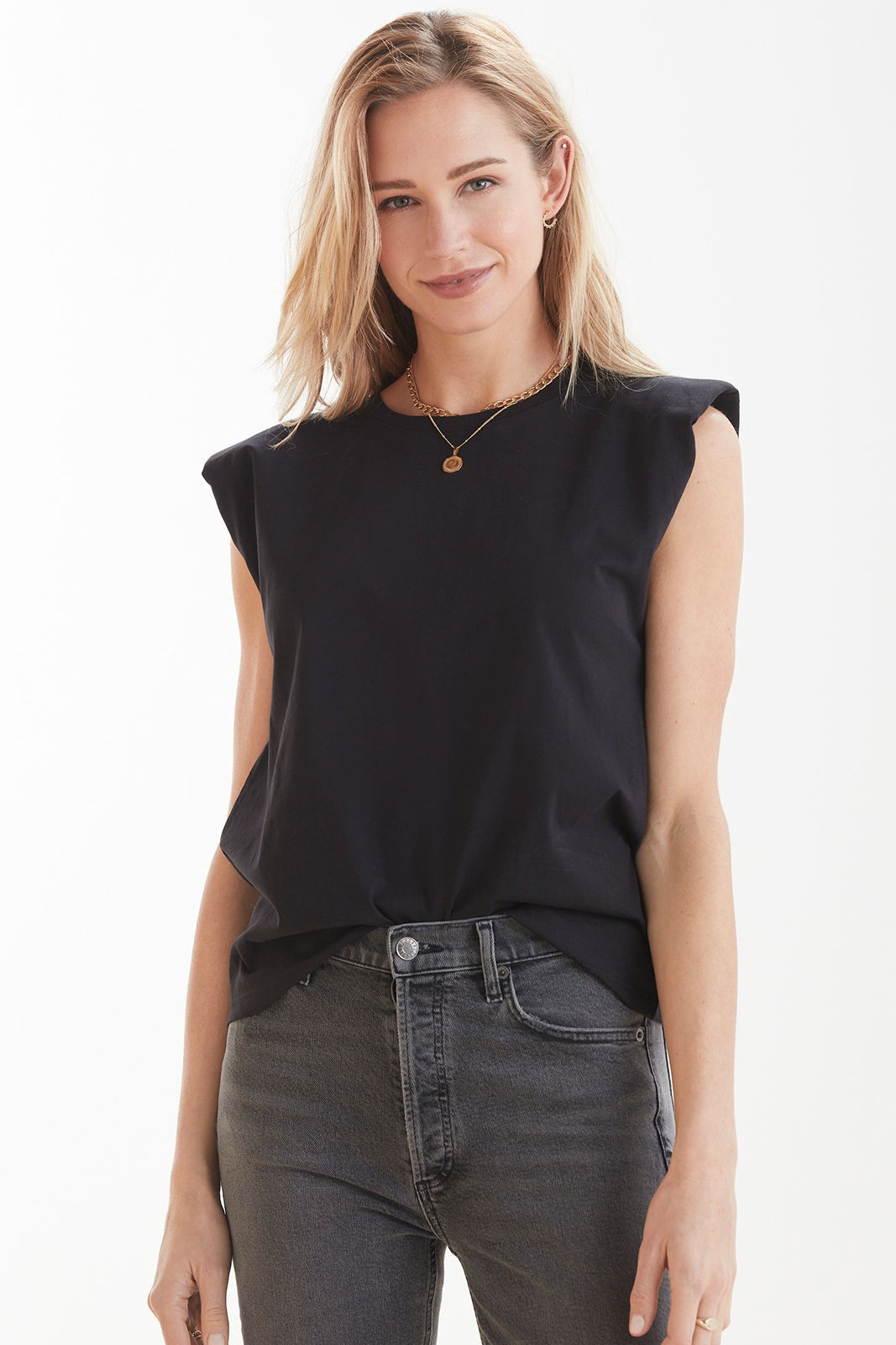 Shoulder Pad Tee | Evereve