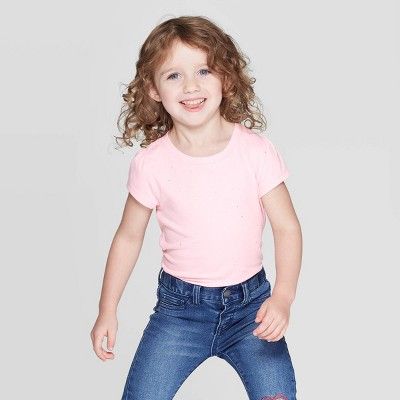 Toddler Girls' Short Sleeve T-Shirt - Cat & Jack™ Pink | Target