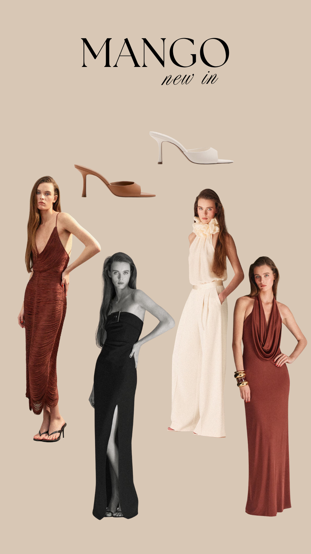Mango New In Edit
Ocassion wear, wedding guest edit, maxi dress, party wear, date night outfit, heels, spring outfit inspo 

 #LTKeurope #LTKpartywear #LTKdresses
