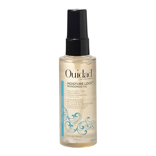 Ouidad Moisture Lock Mongongo Hair Oil for Curly Hair, 1.7 fl oz, Multi-Use Leave-In Treatment, F... | Amazon (US)