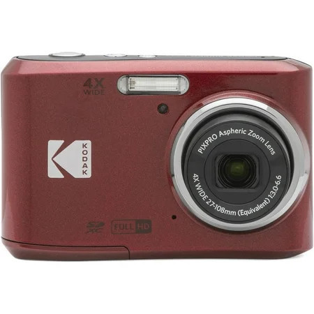 KODAK PIXPRO Friendly Zoom FZ45-RD 16MP Digital Camera with 4X Optical Zoom 27mm Wide Angle and 2.7" LCD Screen (Red) | Walmart (US)