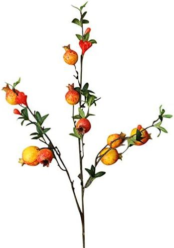 BCDshop Artificial Fruit Persimmon Berries Fake Plant Garden Home Party Decoration (Orange) | Amazon (US)