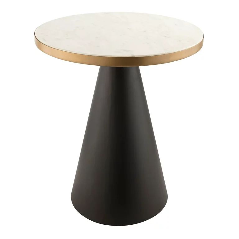 Richard Round White Marble Side Table by TOV Furniture | Walmart (US)