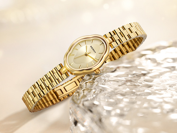 BERNY Gold Watches for Women Dainty Ladies Quartz Watch Vintage Copper Mirrors Shape Japanese Qua... | Amazon (US)