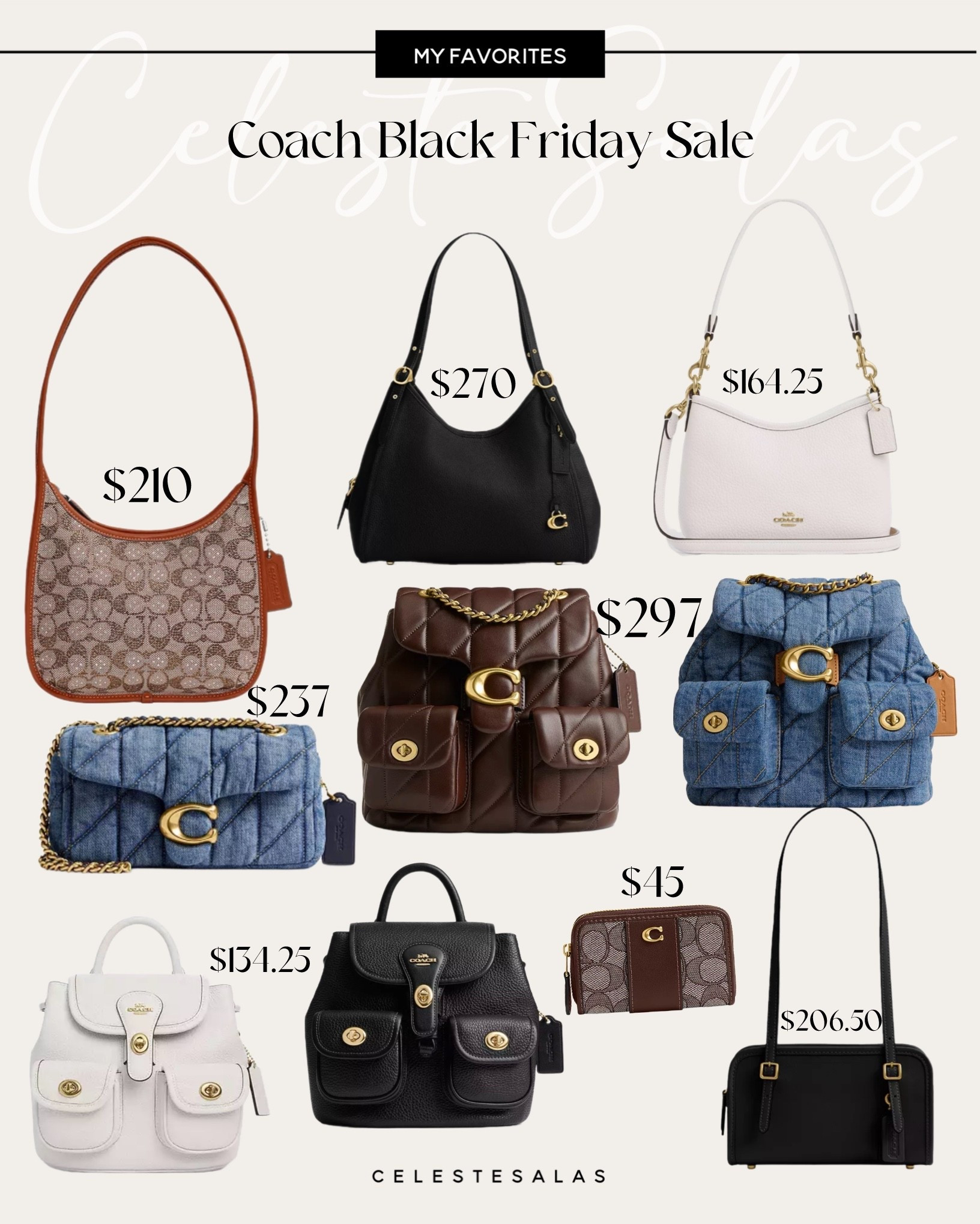 My favorite coach bags during this Black Friday sale 😍 I can’t believe the crystal bag is on sale for $210! 🤩 I’ve also been dying for the tabby backpack, it’s stunning 💘

#LTKGiftGuide #LTKHoliday #LTKCyberWeek