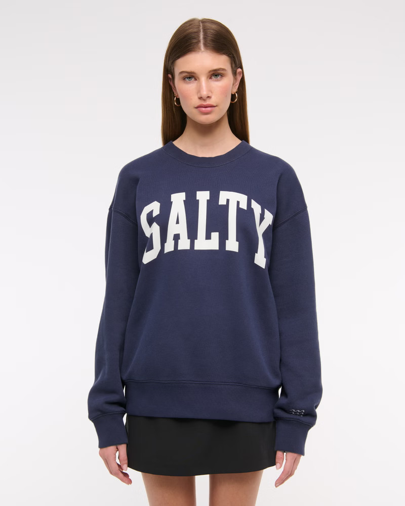 Women's Spicy Graphic Oversized Sunday Crew | Women's Tops | Abercrombie.com | Abercrombie & Fitch (US)