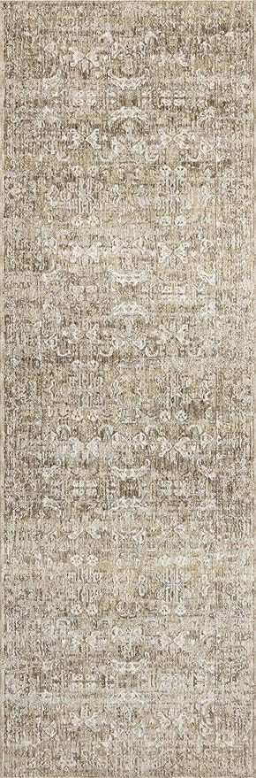 Loloi Amber Lewis Honora Collection HON-04 Bark/Dove 2'-7" x 8'-0" Runner Rug | Amazon (US)