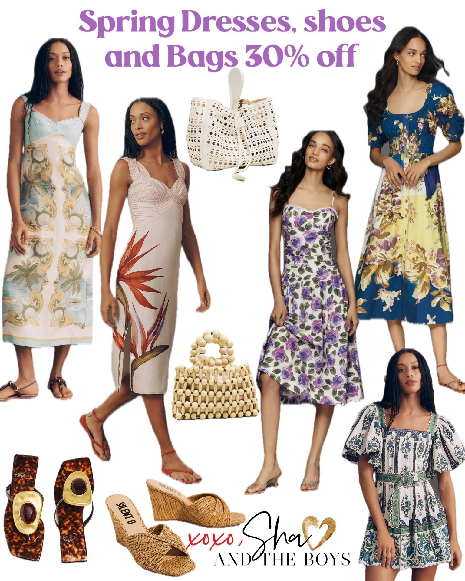 30% off spring dresses, bags and sandals!  


Floral dress, raffia wedge sandals, beach bags, beaded bags 

#LTKSaleAlert #LTKMothersDay