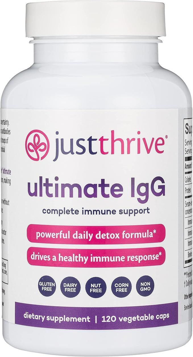 Just Thrive: Ultimate IgG - Complete Gut Health and Immune Support - 1 Month Supply - Immunoglobu... | Amazon (US)