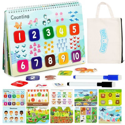BenBen Montessori Busy Book for Toddlers 3+, Preschool Learning Activities 30 Themes for Boys Girls | Target