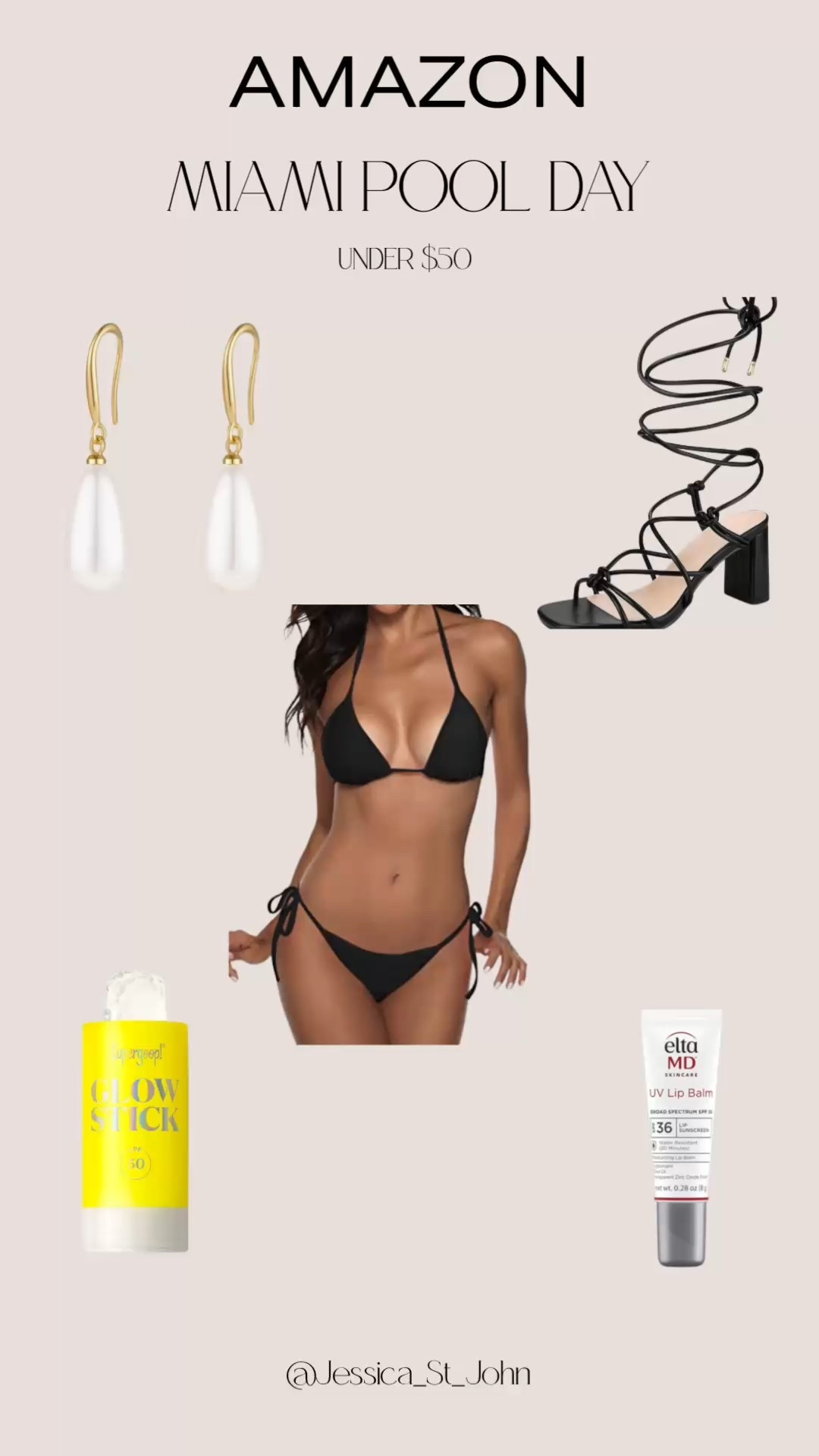 Amazon under $50 swim favorites for a Miami pool day. Linked the black bikini, pearl drop earrings, lace-up sandals, and my must-have SPF. Easy resort wear and minimal beach glam 🤍


#LTKTravel #LTKFindsUnder50 #LTKSwim