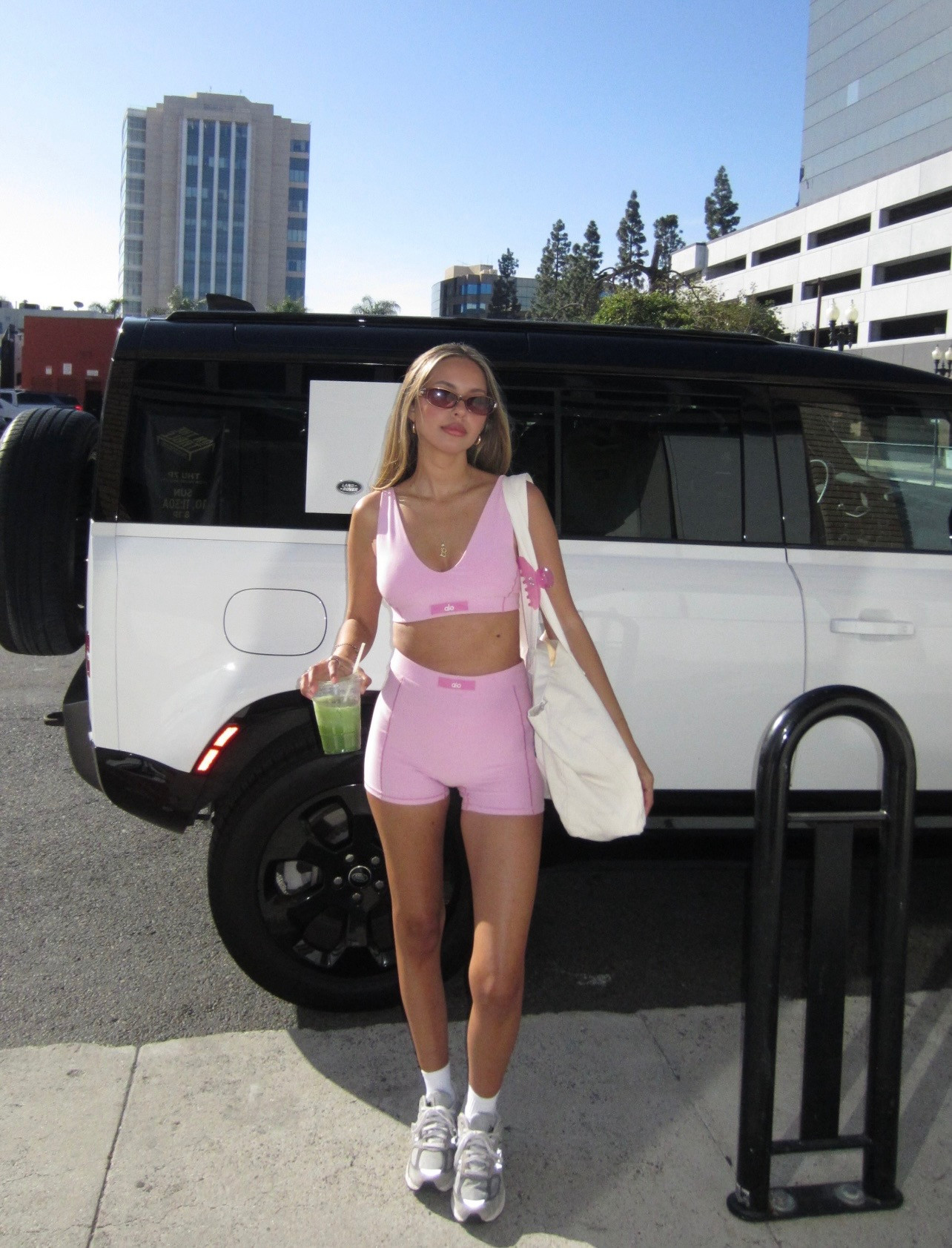 Pink set, matcha, and sunshine ☀️💗

#ltkfit #ltkstyle #matchingset #athleisurewear #everydaystyle #coffeerunlook #casualchic #springstyle #neutralstyle 

 