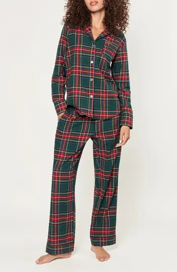 Petite Plume Kensington Tartan Cotton Twill Pajamas | Nordstrom | Nordstrom