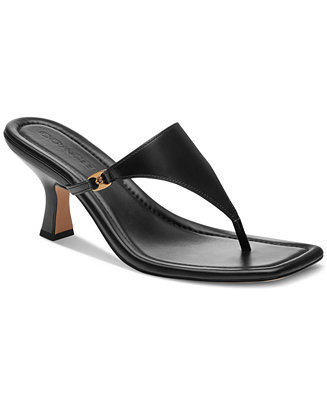COACH Women's Heritage Hardware Thong Sandals - Macy's | Macy's