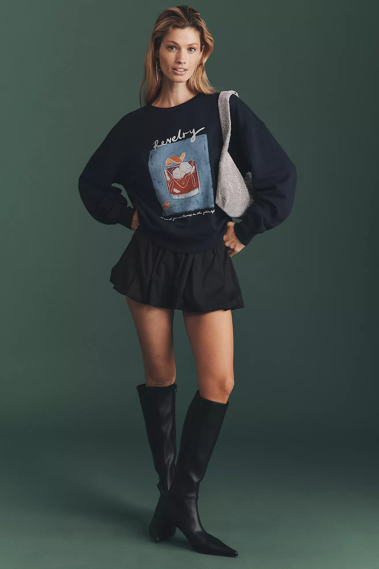 Maeve x Natalia Bagniewska Cocktail Sweatshirt | Anthropologie (US)
