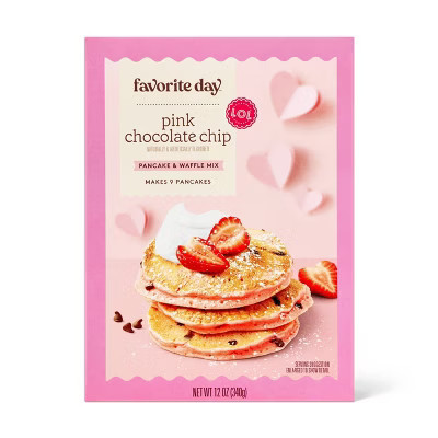 Valentine's Pink Chocolate Chip Pancake Mix - 12oz - Favorite Day™ | Target