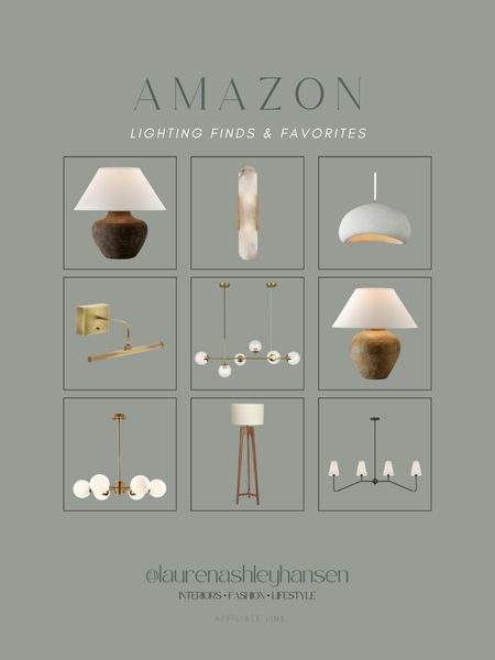 Amazon accent lighting! All of these lamps, pendants, and chandeliers are so pretty and all available on Amazon. Beautiful texture, details, and dimension! 

#LTKstyletip #LTKhome