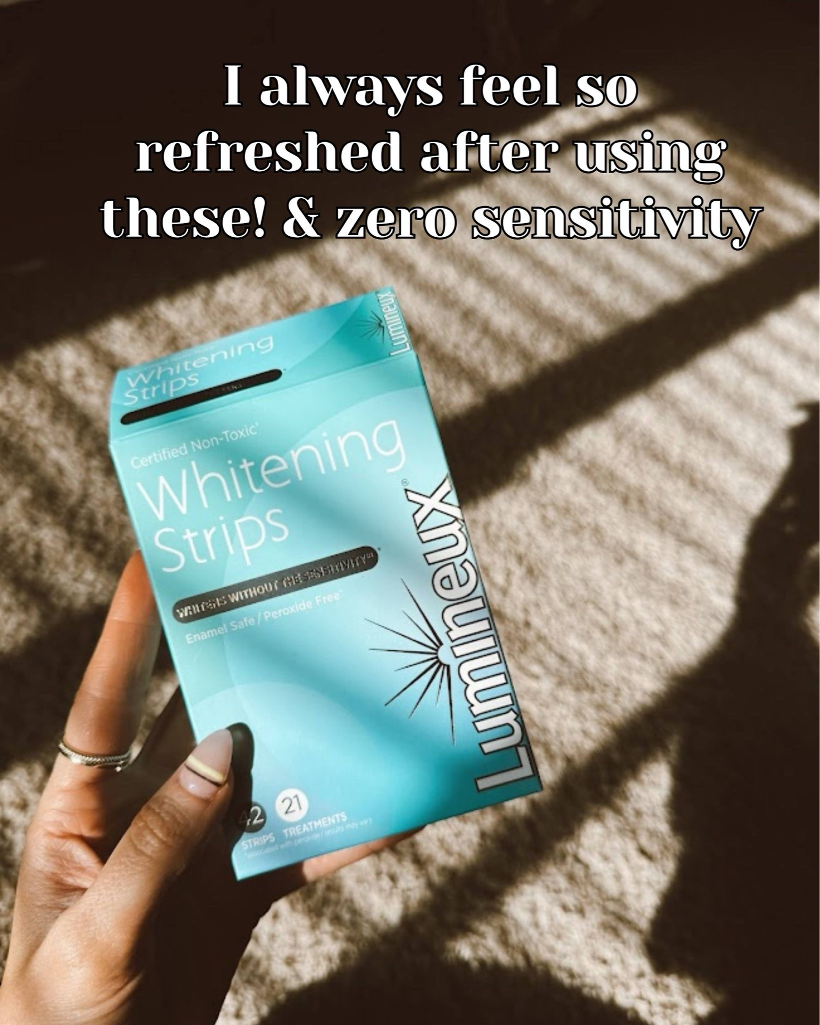 These whitening strips are really gentle on your teeth but still so effective!

#LTKselfcare
