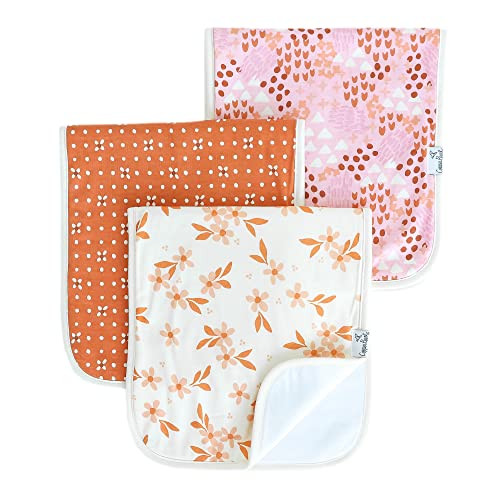 Copper Pearl Baby Burp Cloth Large 21''x10'' Size Premium Absorbent Triple Layer 3-Pack Gift Set Rue | Amazon (US)