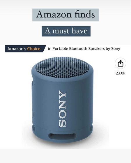 Bluetooth speaker, Sony portable Bluetooth speaker, Amazon home finds, Amazon prime day, LTKhome

#LTKxPrimeDay #LTKunder50 #LTKhome