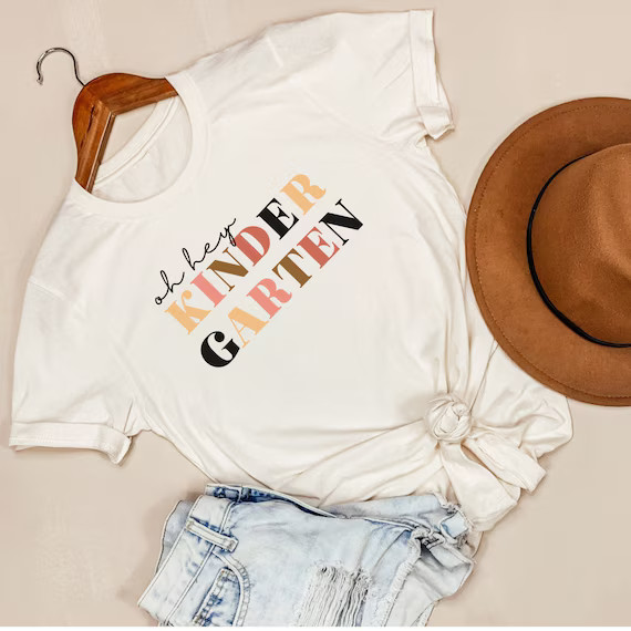 Kindergarten Teacher Shirt, Teacher Shirt, Kindergarten Crew Shirt, Kindergarten Teacher Tee, Kin... | Etsy (US)