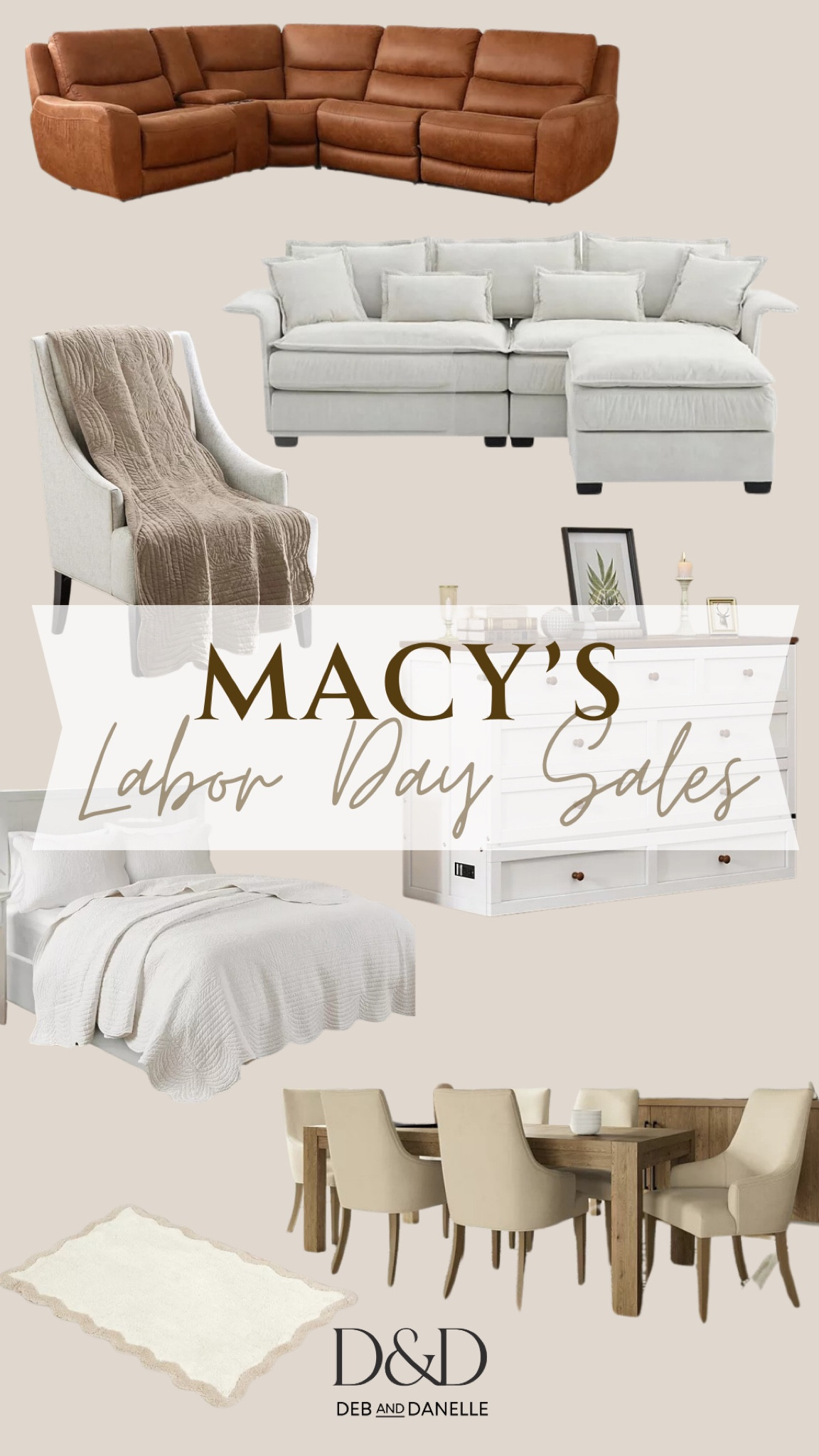 Macy’s Labor Day Sales has a great selection of home items! I rounded up a few of my favorites including a scalloped sectional to update your bedding, a beautiful dining table with chairs, a dresser that is also a Murphy bed, and a powered reclining sectional sofa. 

#LTKHome #LTKFallSale #LTKSaleAlert