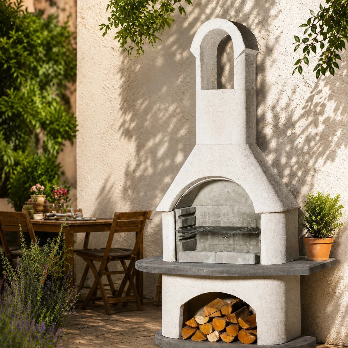Big Horn Valenzia Elite Outdoor Fireplace | Wayfair North America