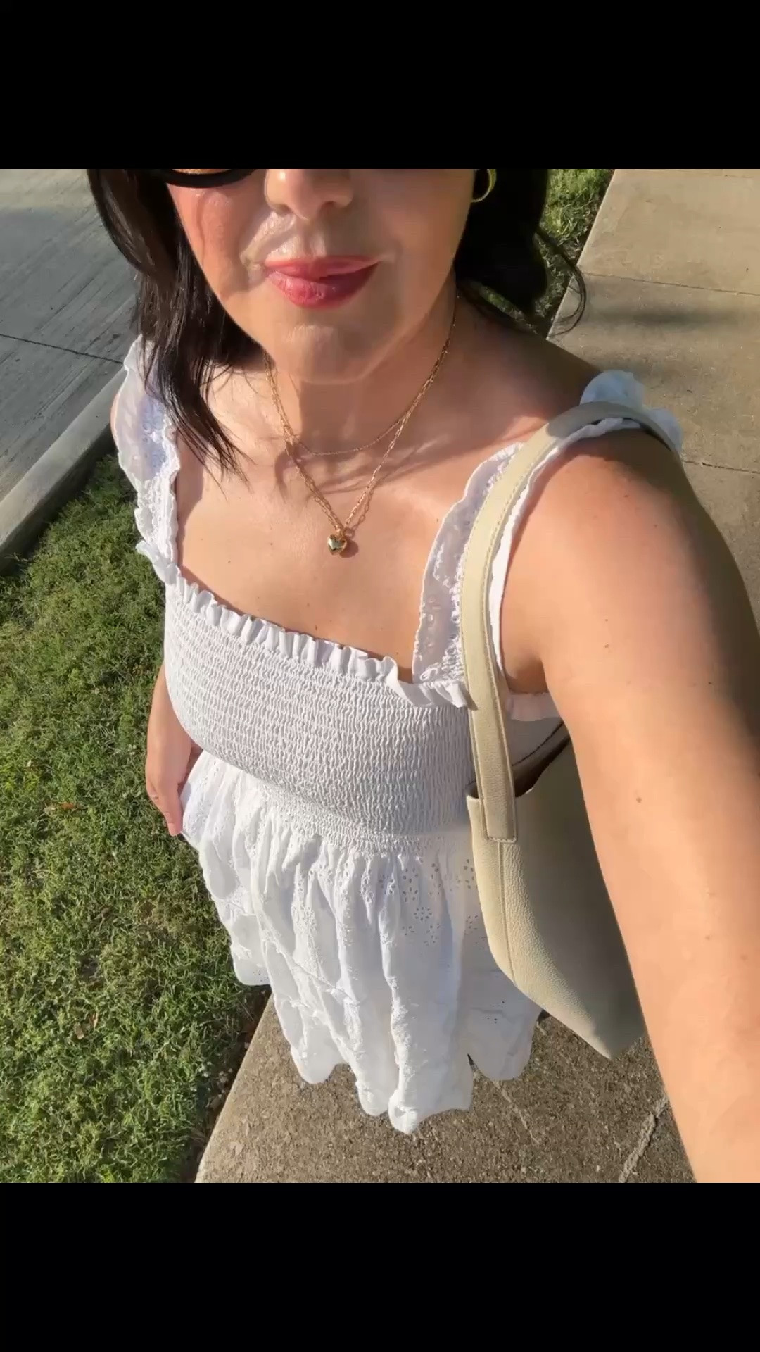 Easy dress for easy evenings 👌🏻 under $100. I’m in the large, relaxed fit with smocked top! #quincepartner @Quince