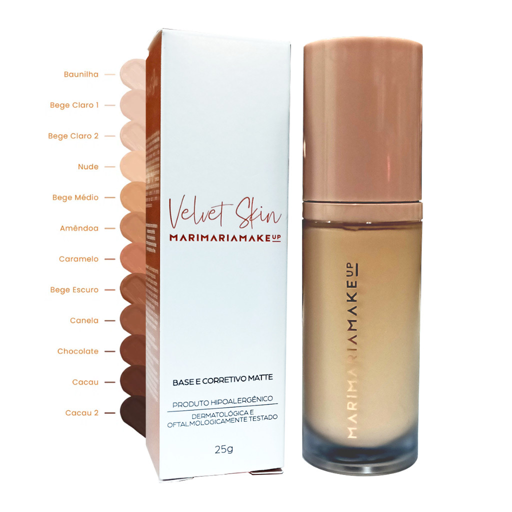 Base e Corretivo Matte Velvet Skin Mari Maria | Shopee (BR)