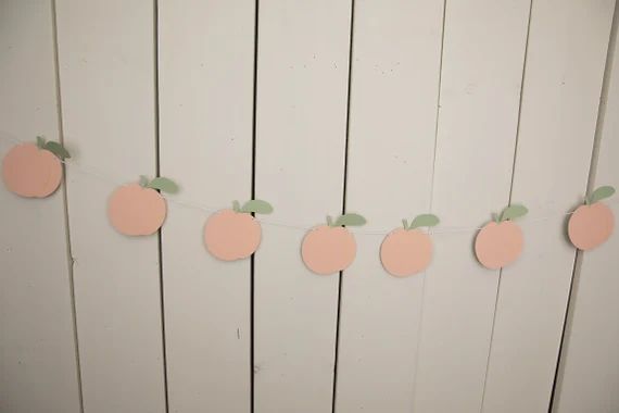 Peach Garland, First Birthday Party Decor, Sweet as a Peach, One Sweet Peach, Sweet to be One, Ge... | Etsy (US)