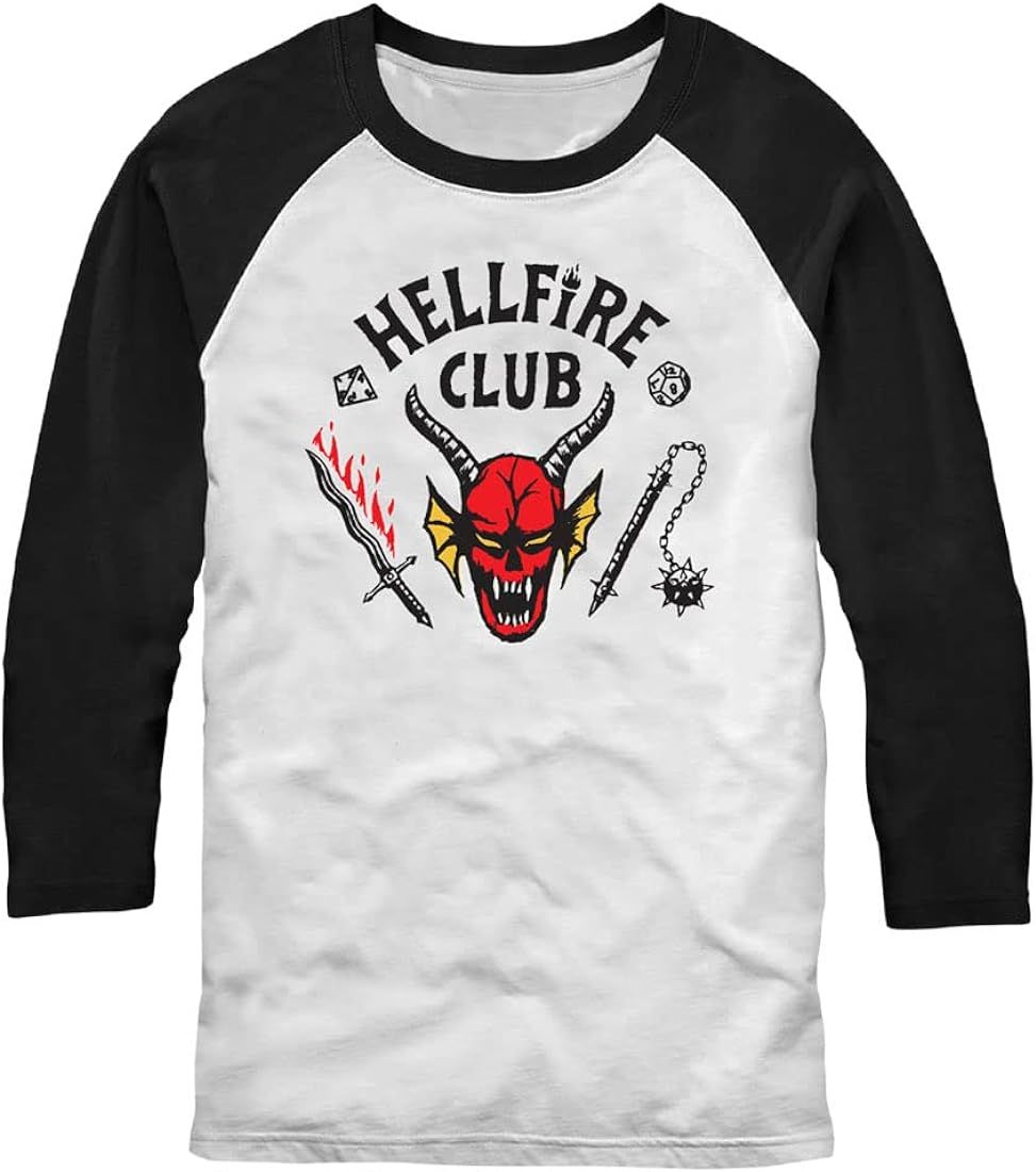 Stranger Things Men's Standard Hellfire Cut Young Short Sleeve Tee Shirt | Amazon (US)