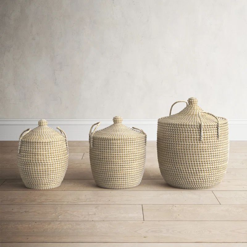 Olivi Seagrass Basket With Handles | Wayfair North America