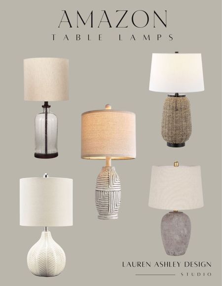 Amazon table lamps | neutral home decor finds 

#LTKfindsunder100 #LTKhome