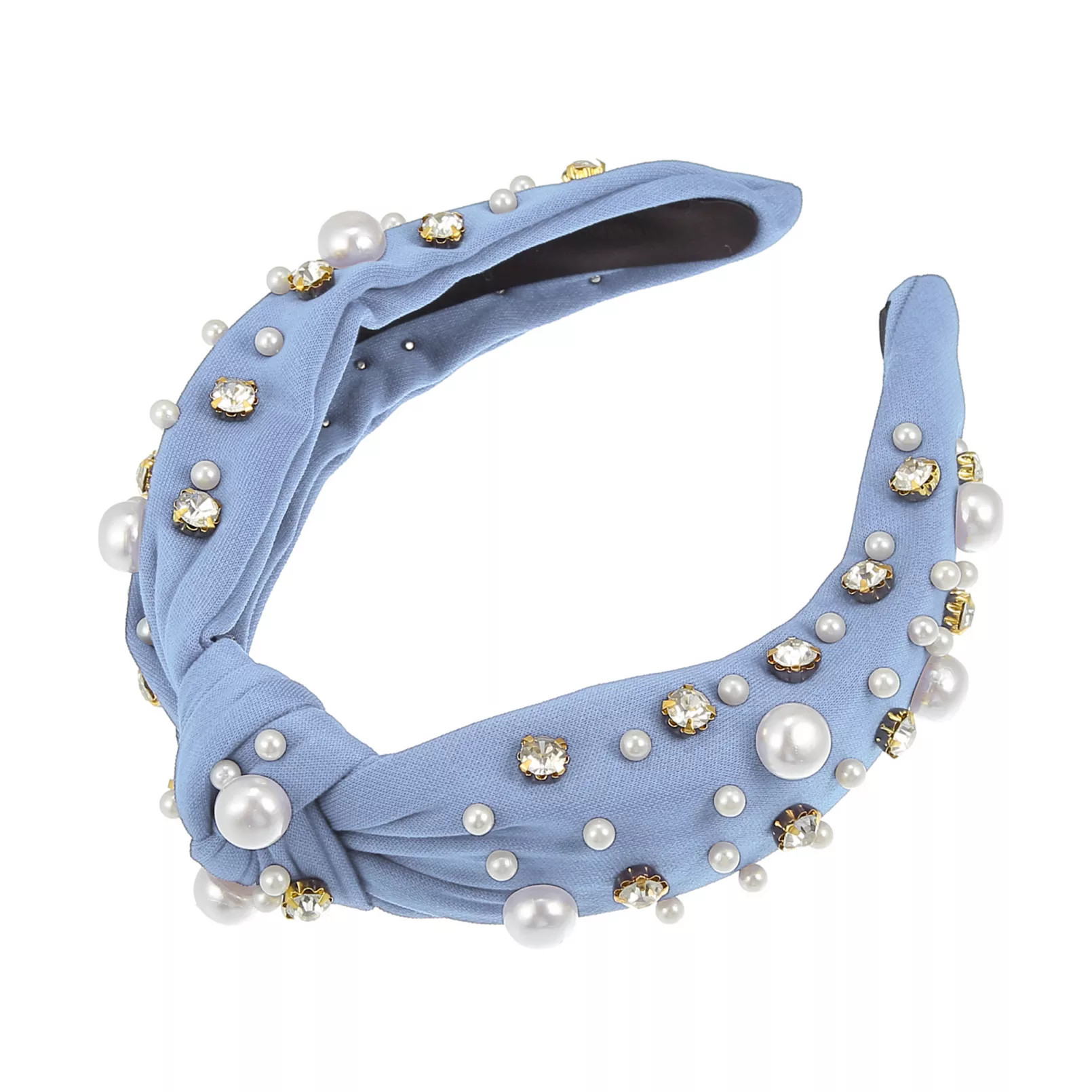1pc Knotted Faux Rhinestones Headband Women Hairband 1.18 Inch Wide | Kohl's