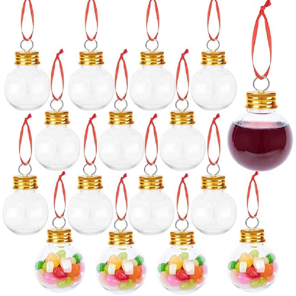 ShapeW Weihnachtstransparenter Flaschenanhänger zum Abfüllen von Wein-Getränke-Ornamenten Weih... | Amazon (DE)