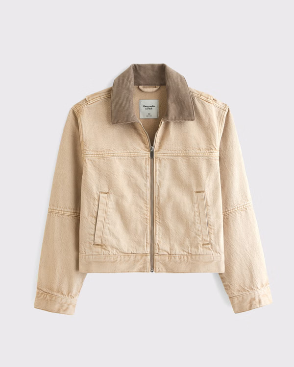 Denim Workwear Jacket | Abercrombie & Fitch (US)