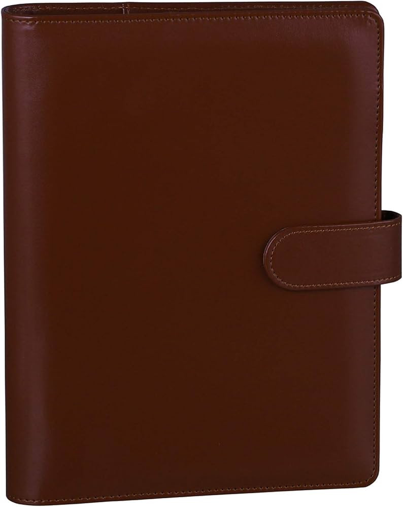 Antner A5 Binder 6 Ring Refillable Notebook Planner Cover for A5 Refill Paper, PU Leather Small B... | Amazon (US)