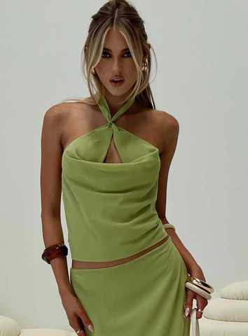 Eleganza Top Green | Princess Polly US