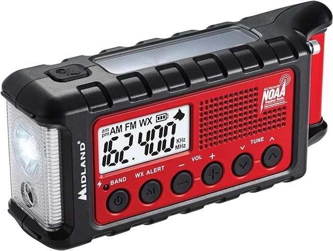 Midland - ER310, Emergency Crank Weather AM/FM Radio - Multiple Power Sources, SOS Emergency Flas... | Amazon (US)