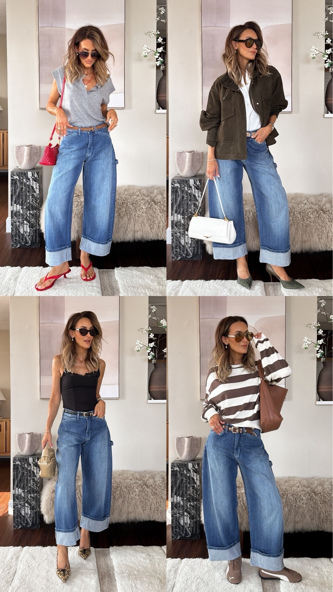 How I styled the cool girl barrel jeans from polished to more casual on the go days!

#LTKgrwm #LTKootd #LTKOver40