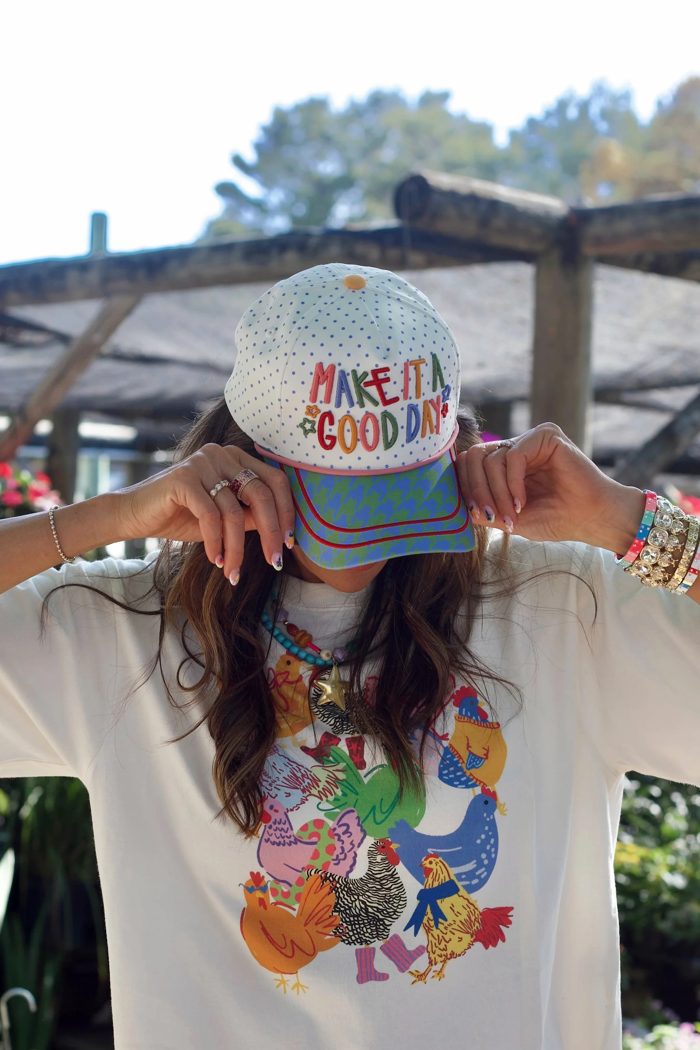 Make It a Good Day Dotty Hat | Poppy & Pine