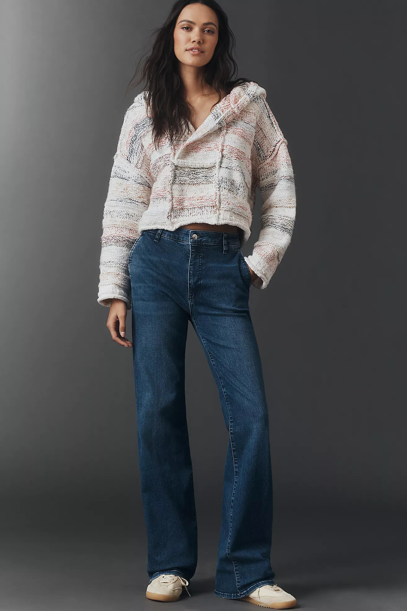 FRAME Straight Trouser High-Rise Straight-Leg Jeans | Anthropologie (US)